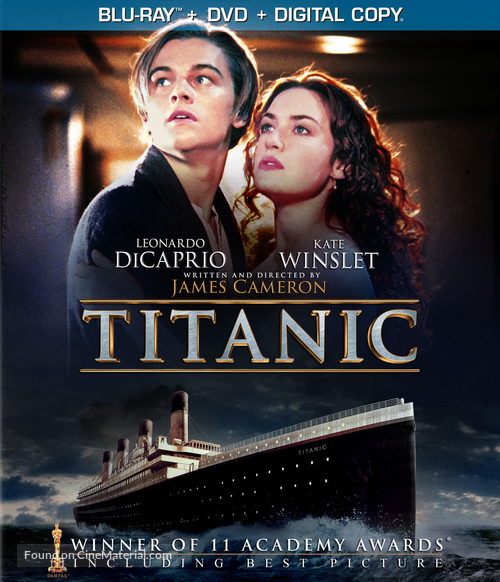 Titanic (1997) blu-ray movie cover