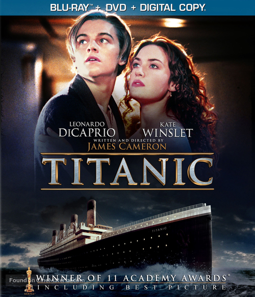 Titanic (1997) blu-ray movie cover