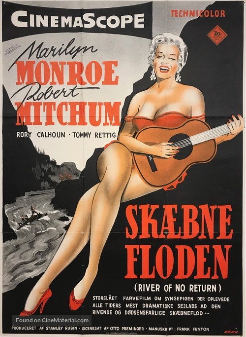 River of No Return - Danish Movie Poster