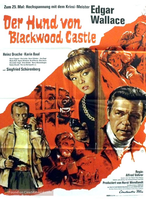 Der Hund von Blackwood Castle - German Movie Poster