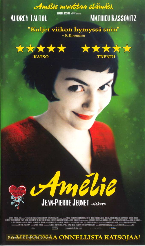 Le fabuleux destin d&#039;Am&eacute;lie Poulain - Finnish Movie Poster