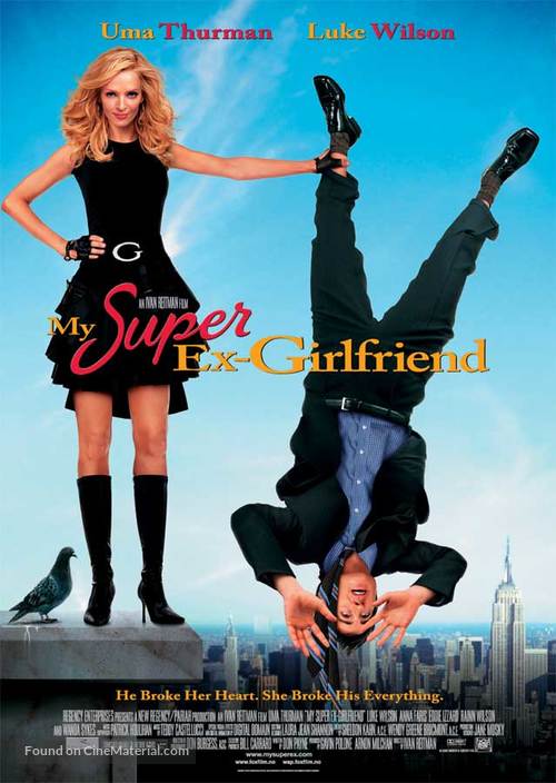 My Super Ex Girlfriend - Norwegian Movie Poster