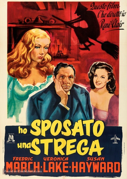 I Married a Witch - Italian Re-release movie poster