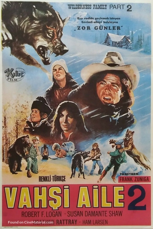 The Further Adventures of the Wilderness Family - Turkish Movie Poster