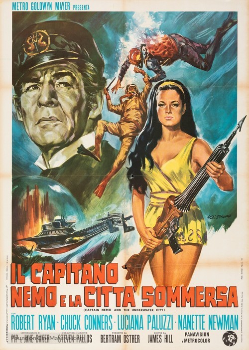 Captain Nemo and the Underwater City - Italian Movie Poster