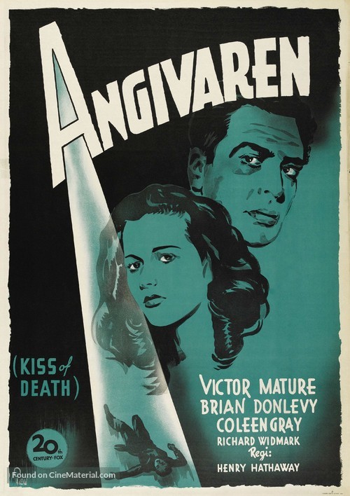 Kiss of Death - Swedish Movie Poster