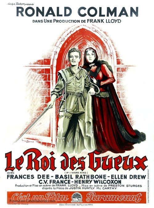 If I Were King - French Movie Poster