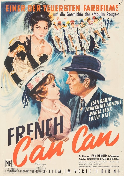 French Cancan - German Movie Poster