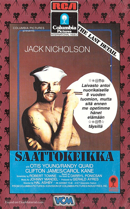 The Last Detail - Finnish VHS movie cover