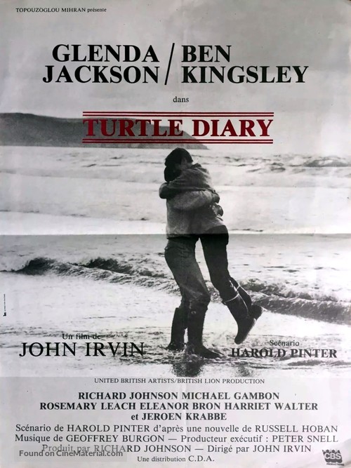 Turtle Diary - French Movie Poster