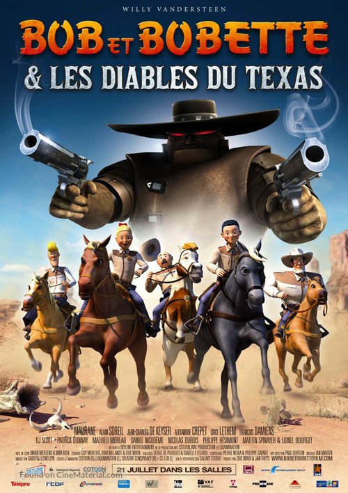 Suske en Wiske: De Texas rakkers - French Movie Poster