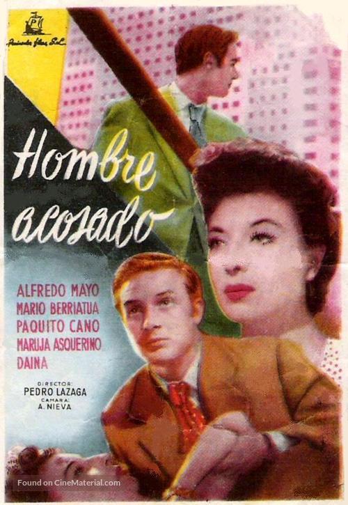 Hombre acosado - Spanish Movie Poster