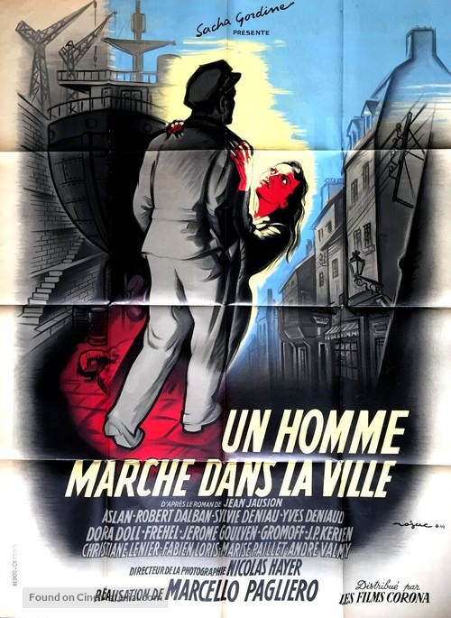 Un homme marche dans la ville - French Movie Poster