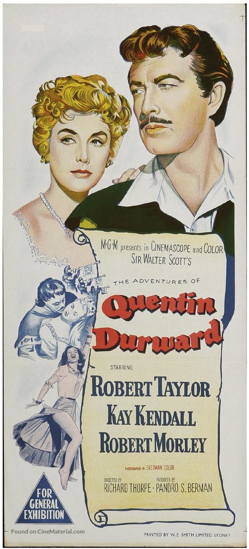 The Adventures of Quentin Durward - Australian Movie Poster