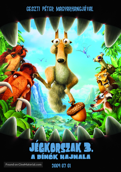 Ice Age: Dawn of the Dinosaurs - Hungarian Movie Poster