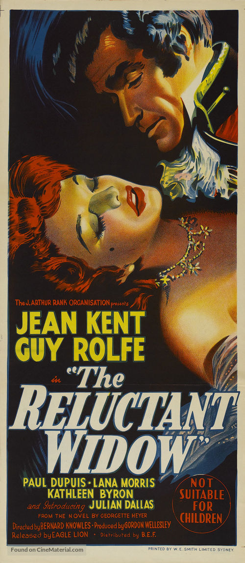 The Reluctant Widow - Australian Movie Poster