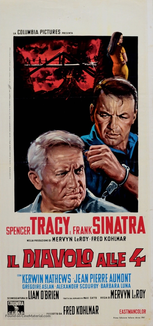 The Devil at 4 O&#039;Clock - Italian Movie Poster