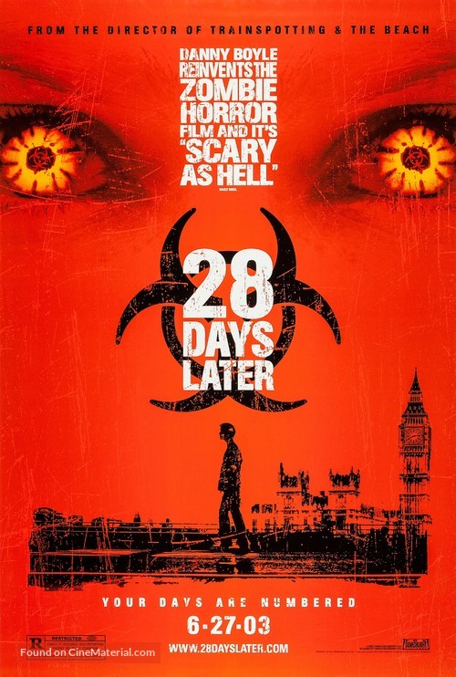 28 Days Later... - Advance movie poster