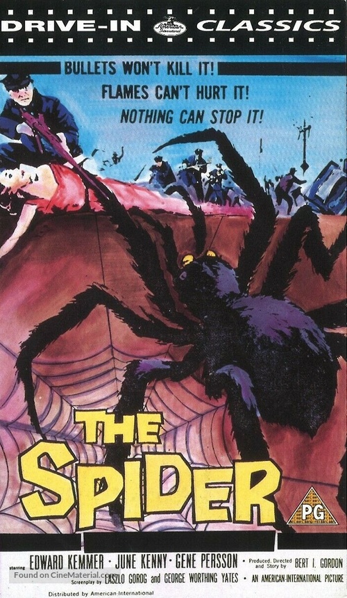 Earth vs. the Spider - British VHS movie cover