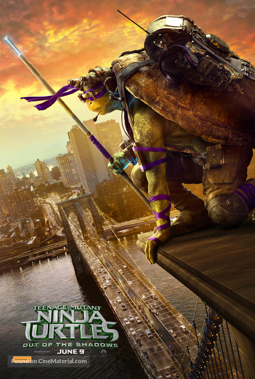 Teenage Mutant Ninja Turtles: Out of the Shadows - Australian Movie Poster