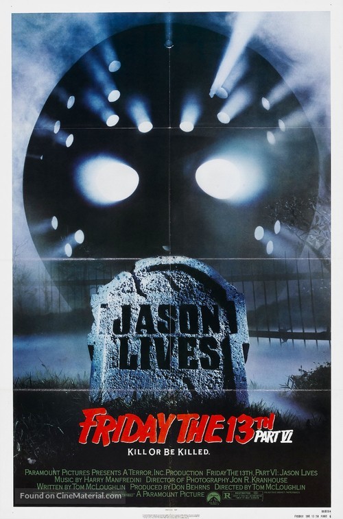 Friday the 13th Part VI: Jason Lives - Movie Poster