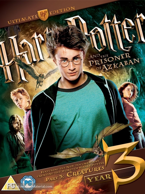 Harry Potter and the Prisoner of Azkaban - British DVD movie cover