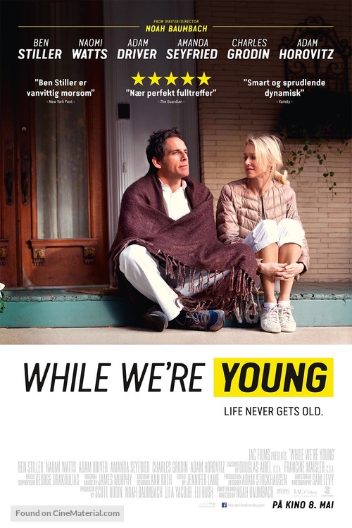 While We&#039;re Young - Norwegian Movie Poster