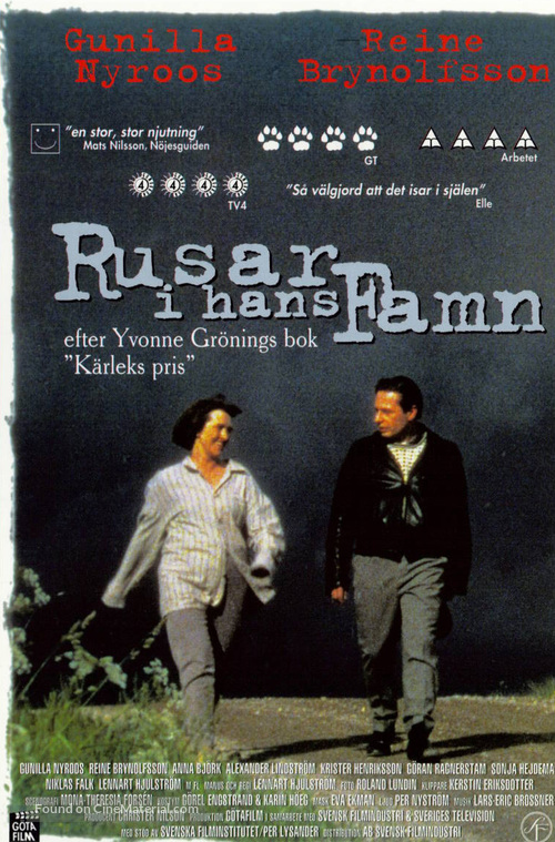 Rusar i hans famn - Swedish Movie Poster