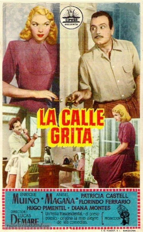 La calle grita - Spanish Movie Poster