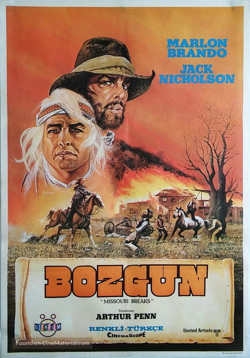 The Missouri Breaks - Turkish Movie Poster