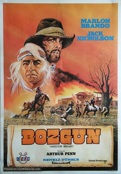 The Missouri Breaks - Turkish Movie Poster