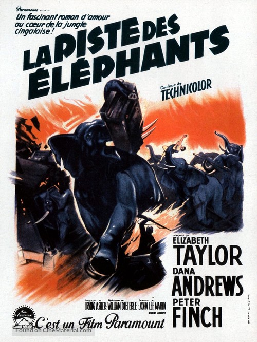 Elephant Walk - French Movie Poster
