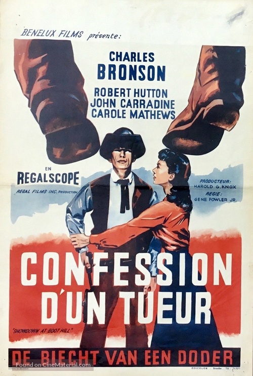 Showdown at Boot Hill - Belgian Movie Poster