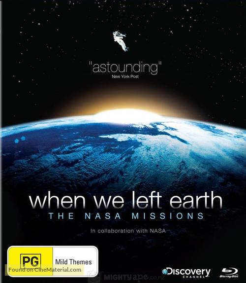 &quot;When We Left Earth: The NASA Missions&quot; - Australian Blu-Ray movie cover