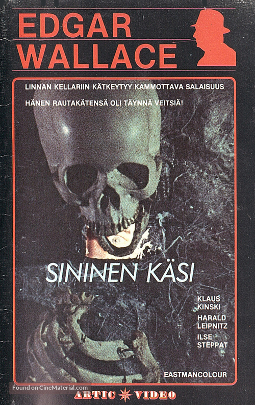 Die blaue Hand - Finnish VHS movie cover
