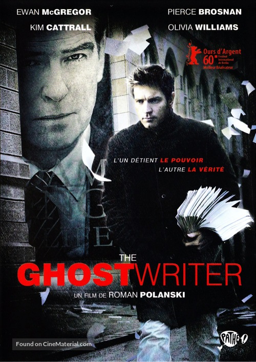 The Ghost Writer - French DVD movie cover