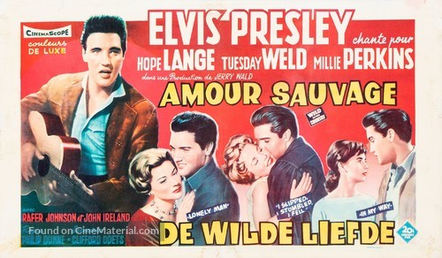 Wild in the Country - Belgian Movie Poster