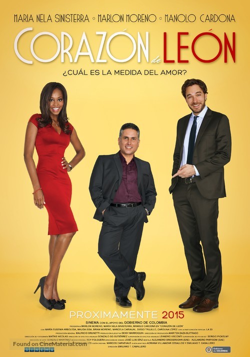 Coraz&oacute;n de Le&oacute;n - Colombian Movie Poster