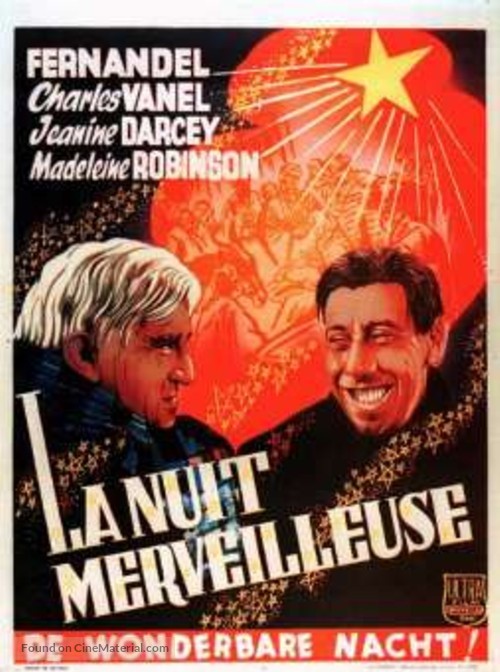 La nuit merveilleuse - Belgian Movie Poster