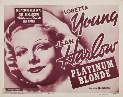 Platinum Blonde - Re-release movie poster