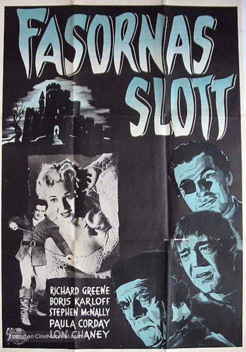 The Black Castle - Swedish Movie Poster