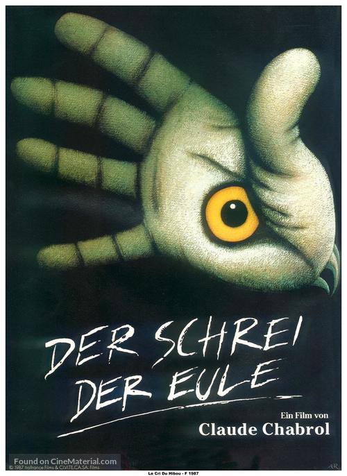 Cri du hibou, Le - German Movie Poster