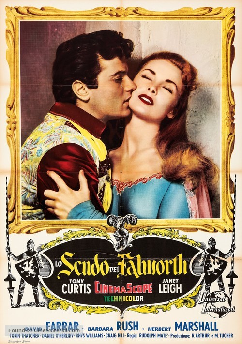 The Black Shield of Falworth - Italian Movie Poster