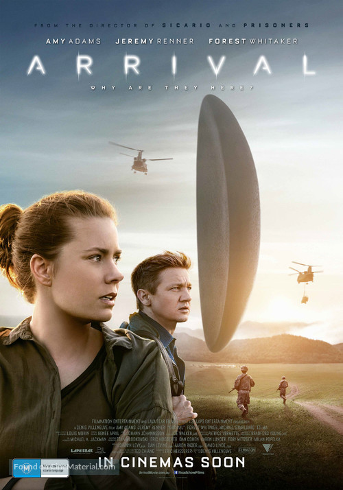 Arrival - Australian Movie Poster