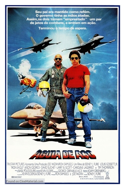 Iron Eagle - Brazilian Movie Poster