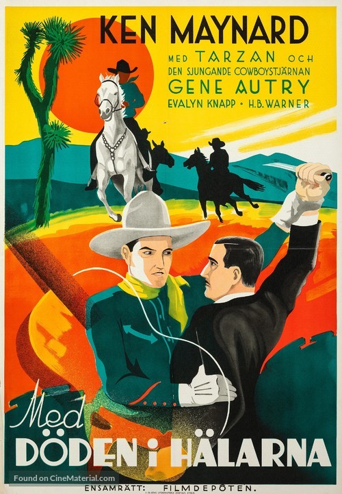 In Old Santa Fe - Swedish Movie Poster