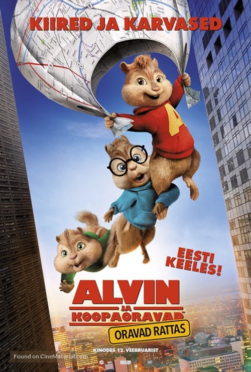 Alvin and the Chipmunks: The Road Chip - Estonian Movie Poster