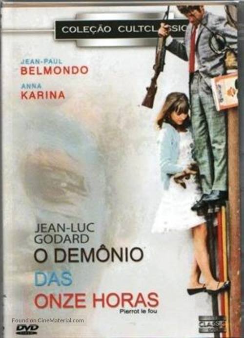 Pierrot le fou - Brazilian DVD movie cover