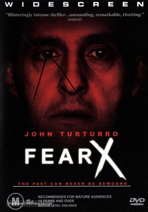 Fear X - Australian DVD movie cover