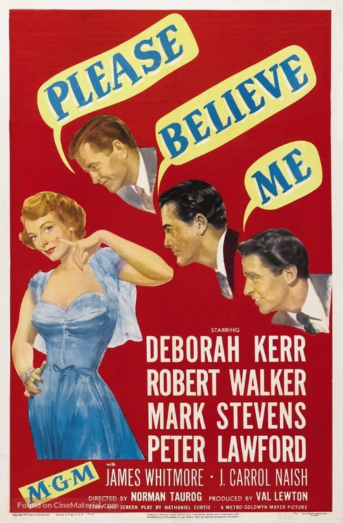 Please Believe Me - Movie Poster